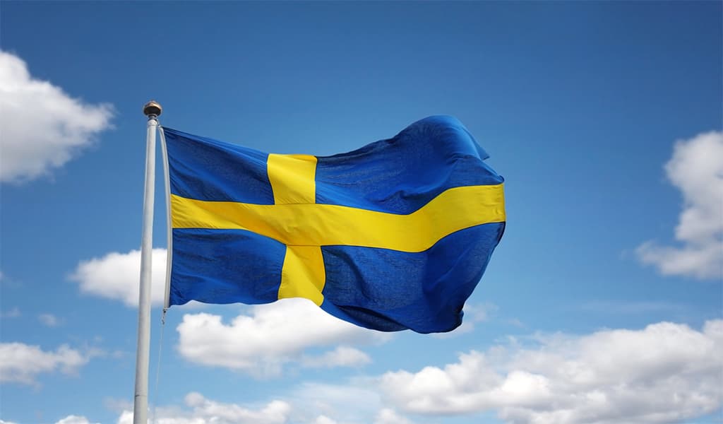 Image of the Sweden flag.