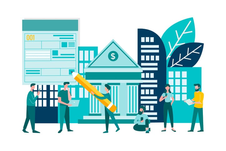 Bank consumer loan Real estate bank loan Concept investments finance and credit