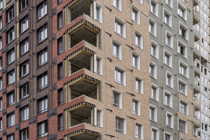 Generic apartment units with balconies.