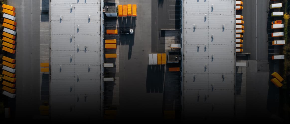 Logistics facility parking lot