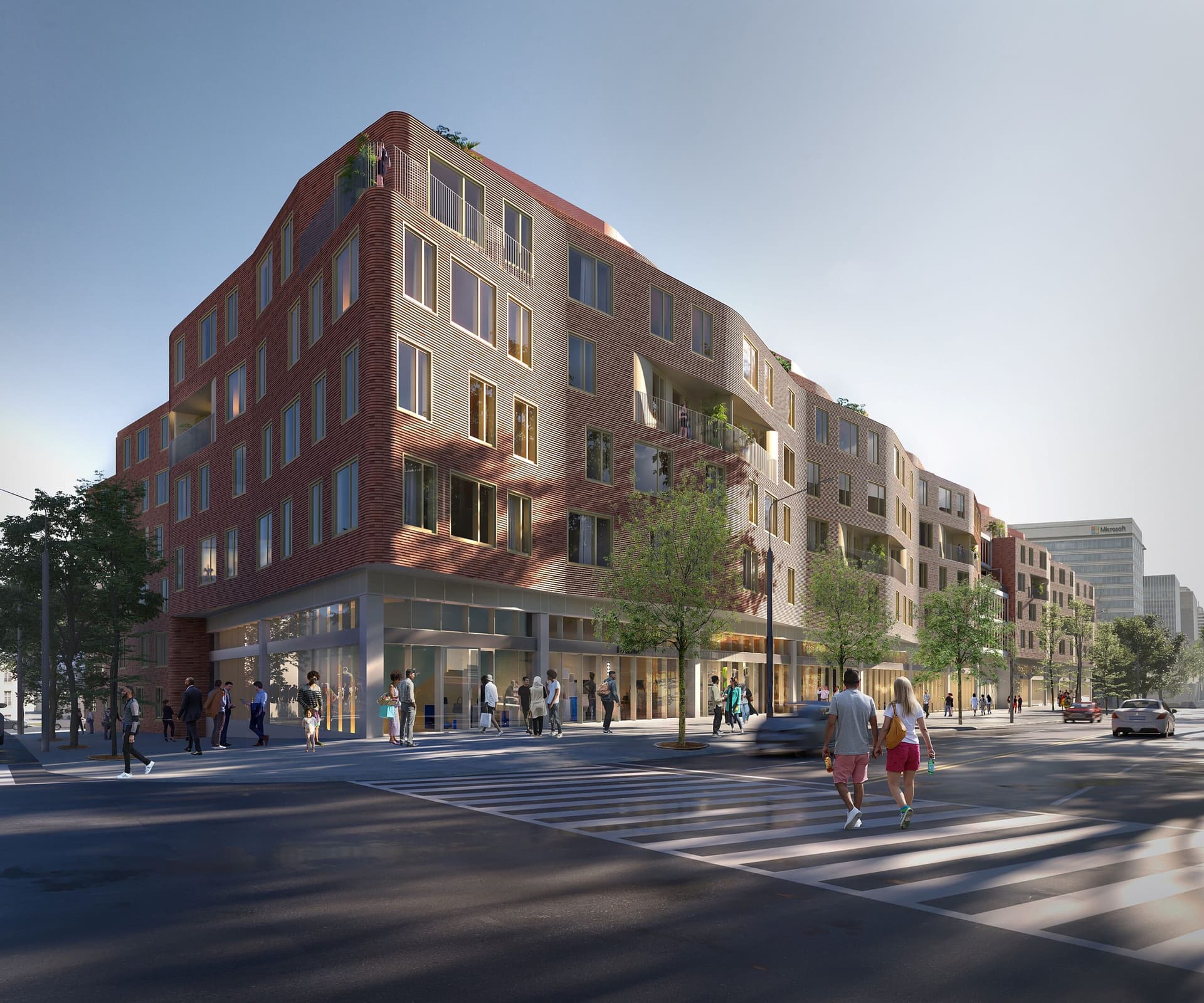 A rendering of the mixed-use asset planned to be built by Tishman Speyer in Washington, DC