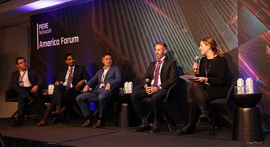 Panel at the 2023 PERE America Forum