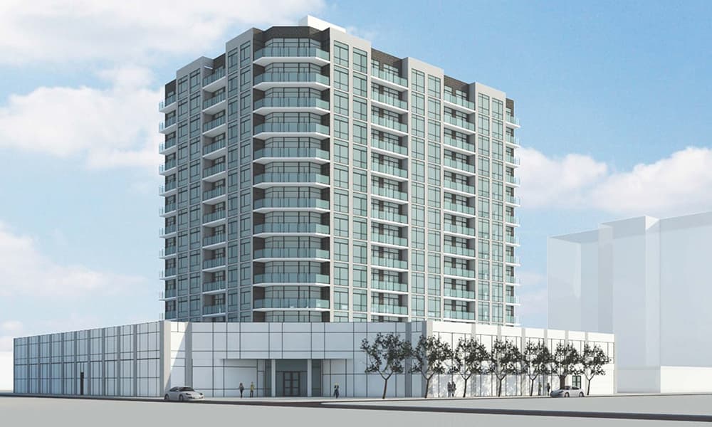 A rendering of the condominium development at 26-01 4th Street in Queens, New York.