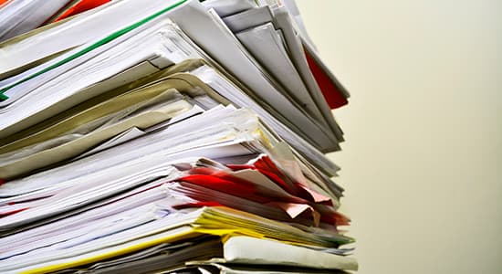 Stack of papers