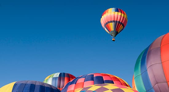 Hot air balloons