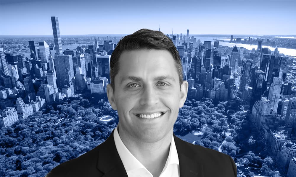 A portrait of AB CarVal's Ryan Murray set against a backdrop of New York's Central Park.