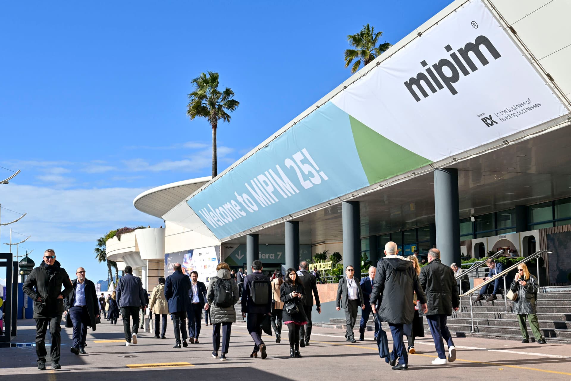 The entry to MIPIM's 2025 conference.