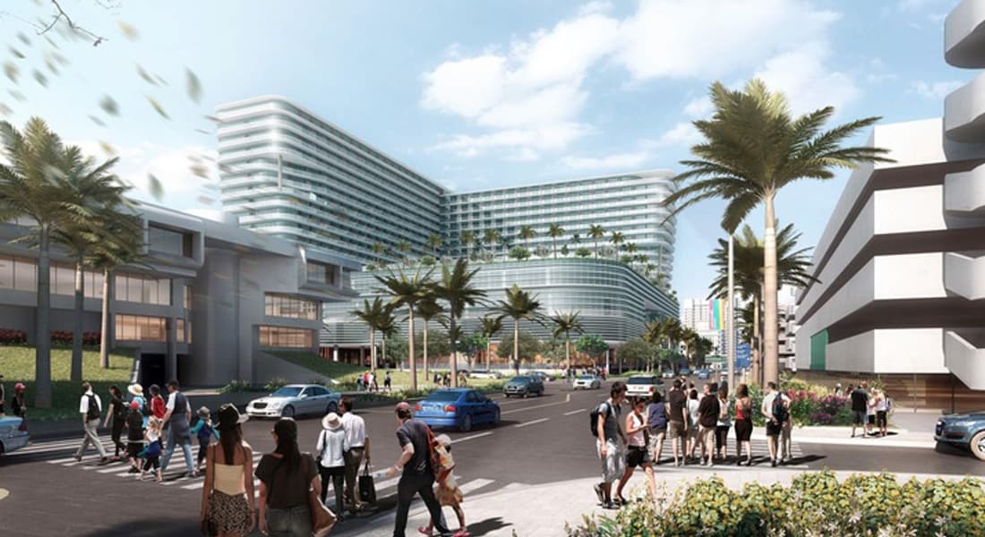 A rendering of Grand Hyatt Miami Beach in Florida.