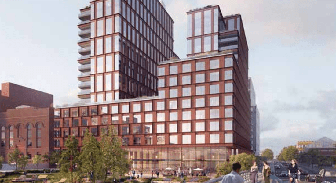 A rendering of 175 Third Street in Brooklyn, New York.
