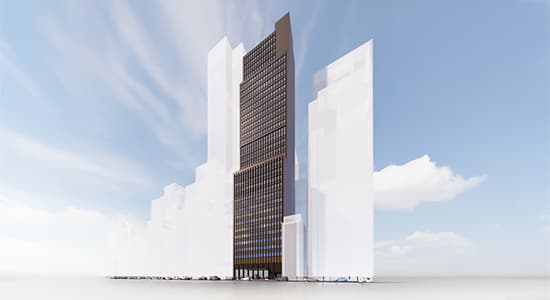Planned conversion of office asset at 6 East 43rd Street in New York City into residential tower