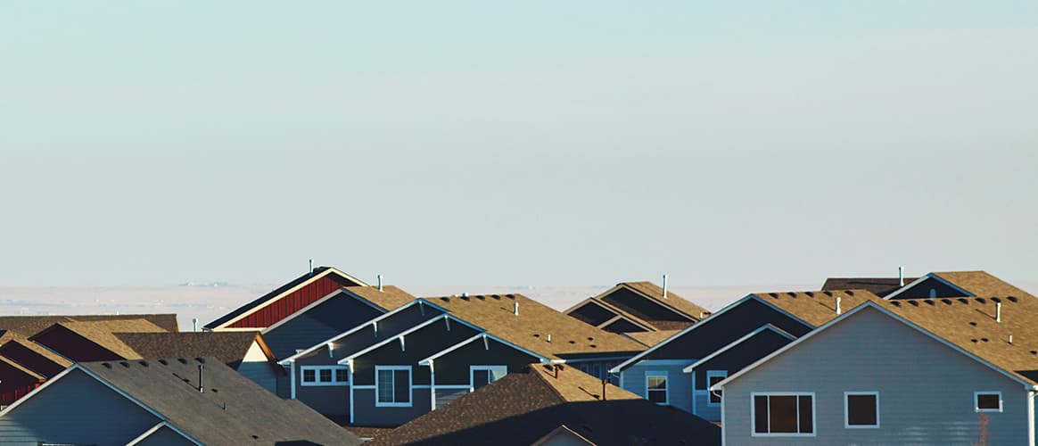 Residential housing background taken in Colorado.