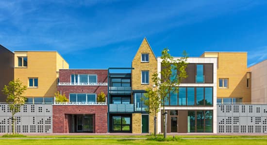 Residential complex exterior
