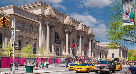 Exterior of Met Museum NYC