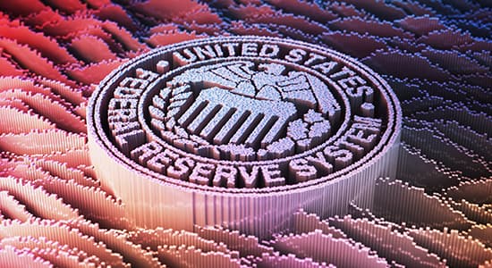 A digital render of the Federal Reserve badge