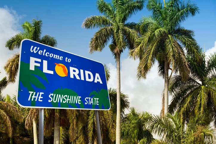 Welcome to Florida billboard sign