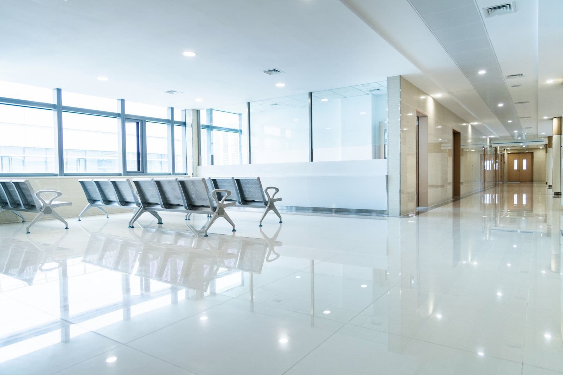 Image of a hospital waiting room.