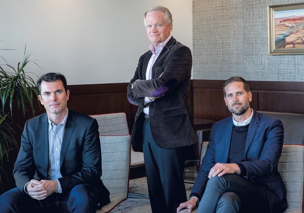 Patrick McKenna, Jim Sorenson and Jeremy Keele