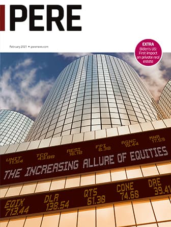 Cover of PERE magazine