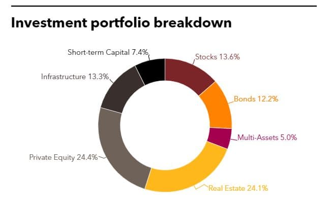 Investment portfolio breakdown of SEMA