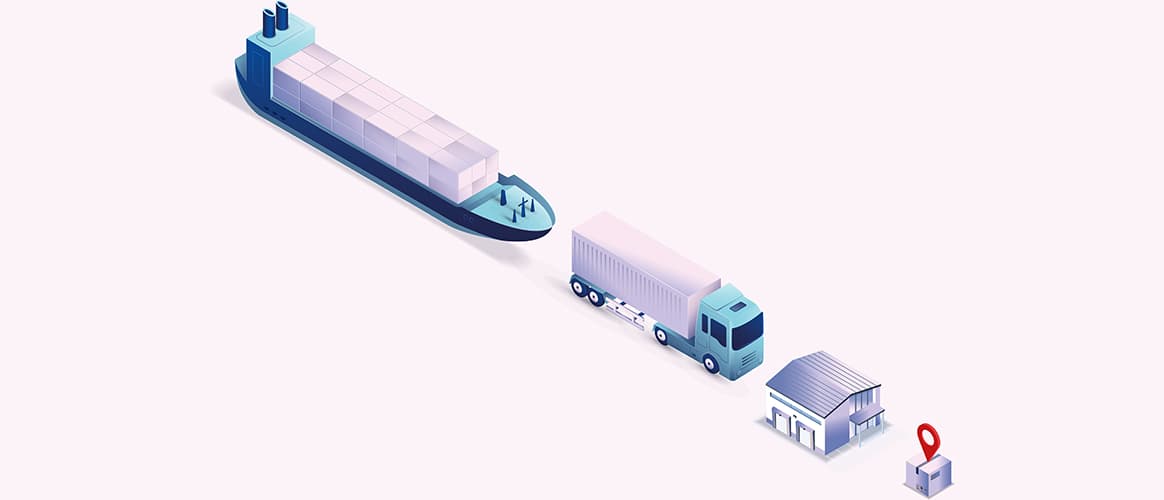shipping boat and truck T3