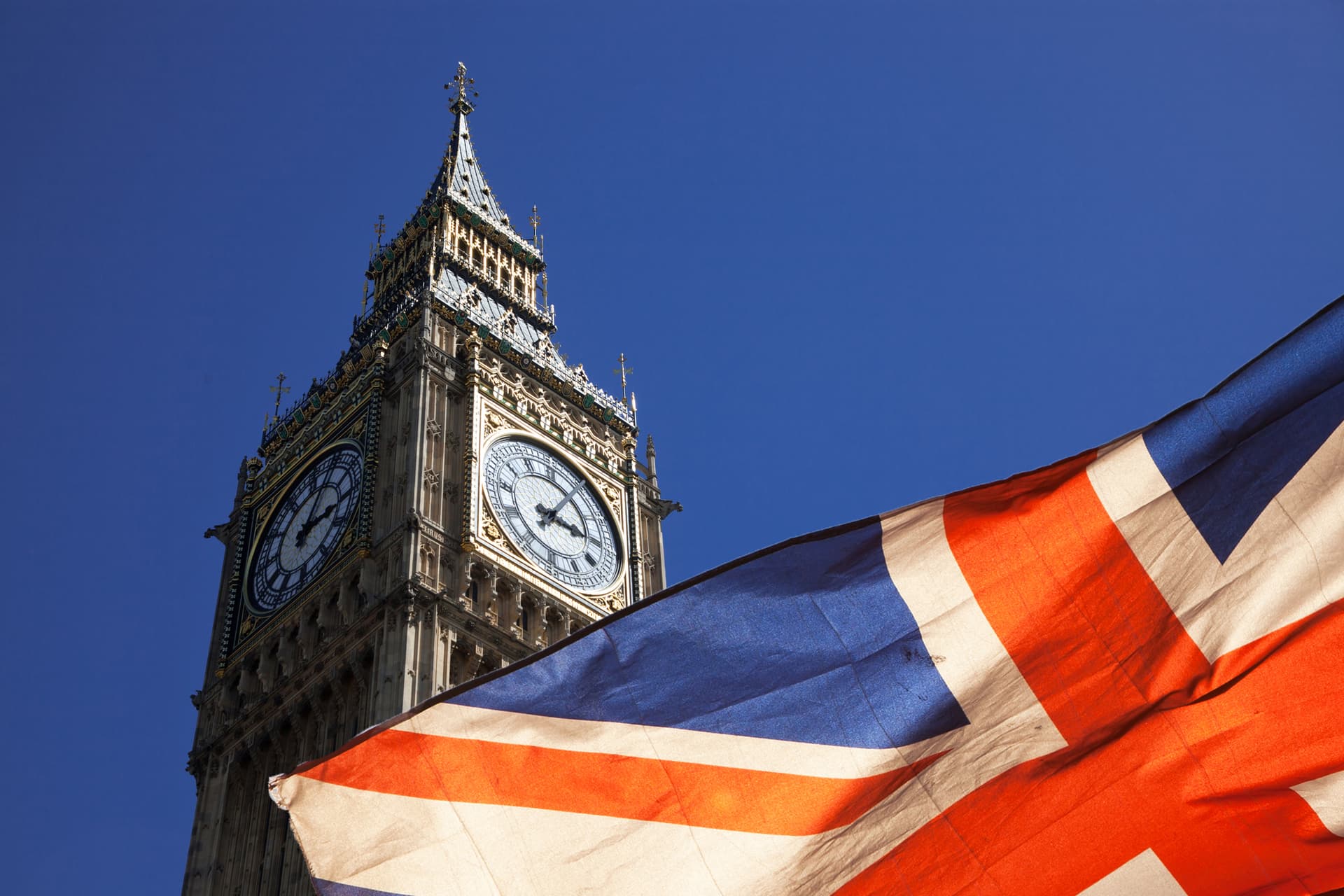 UK flag, United Kingdom flag, England flag, British flag, Big Ben, Brexit concept