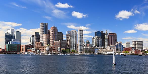 Photo of the Boston skyline.