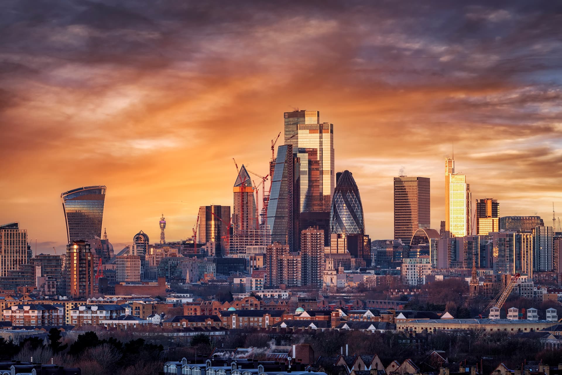 image of London skyline
