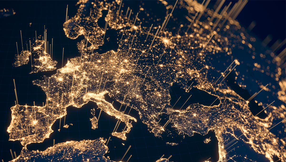 Europe satellite image