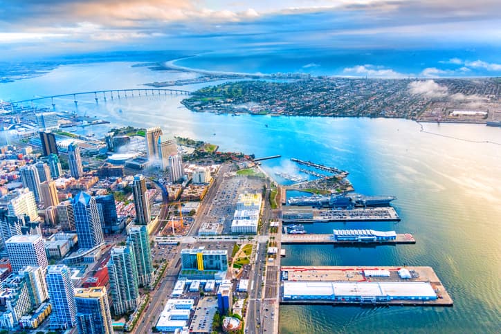 San Diego California skyline downtown