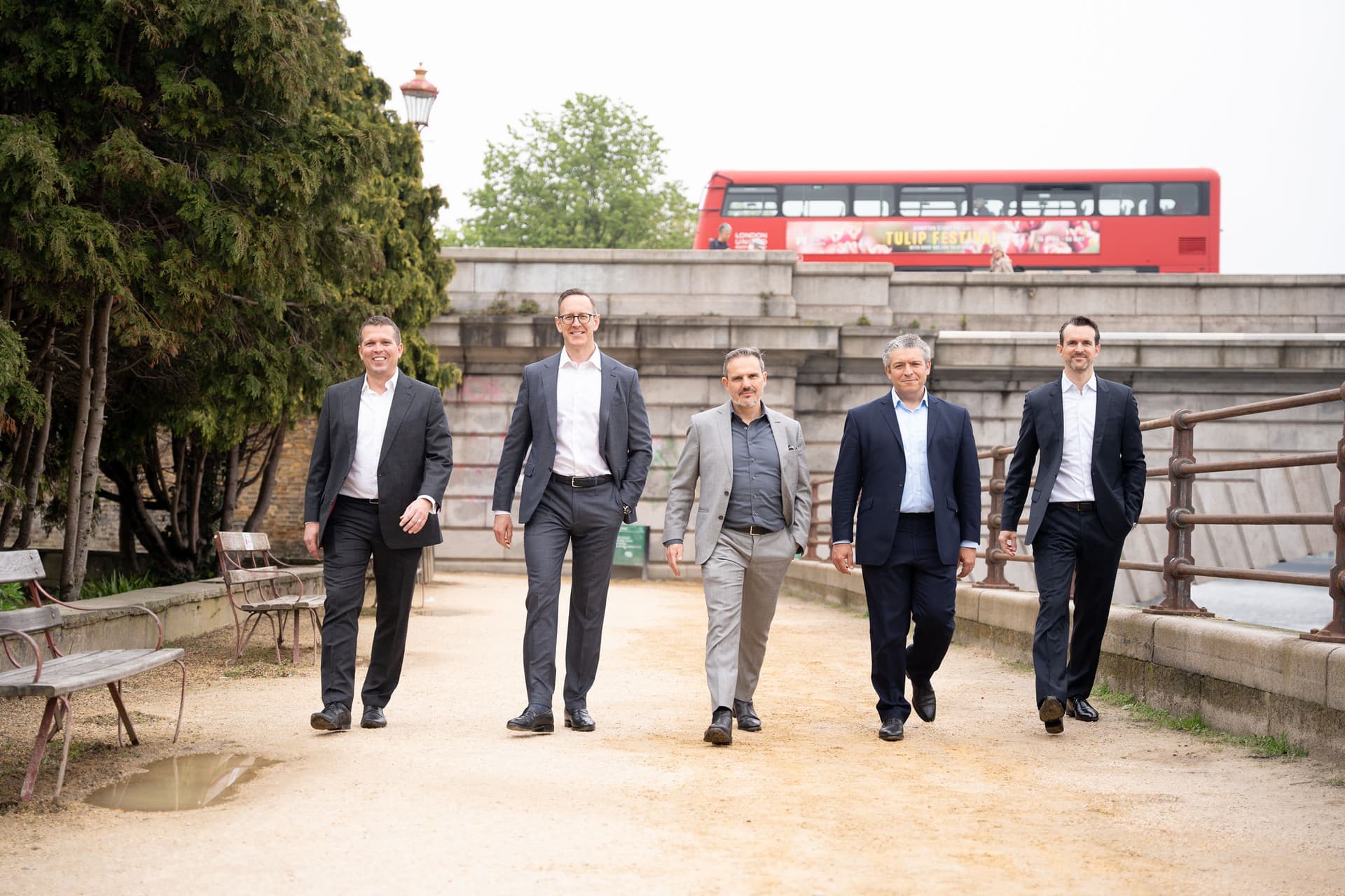 Evonite founding team (L-R): Chris Warren, Paul Hampton, José Pellicer, Kevin Muscat and Charles-Nicolas Tarrière