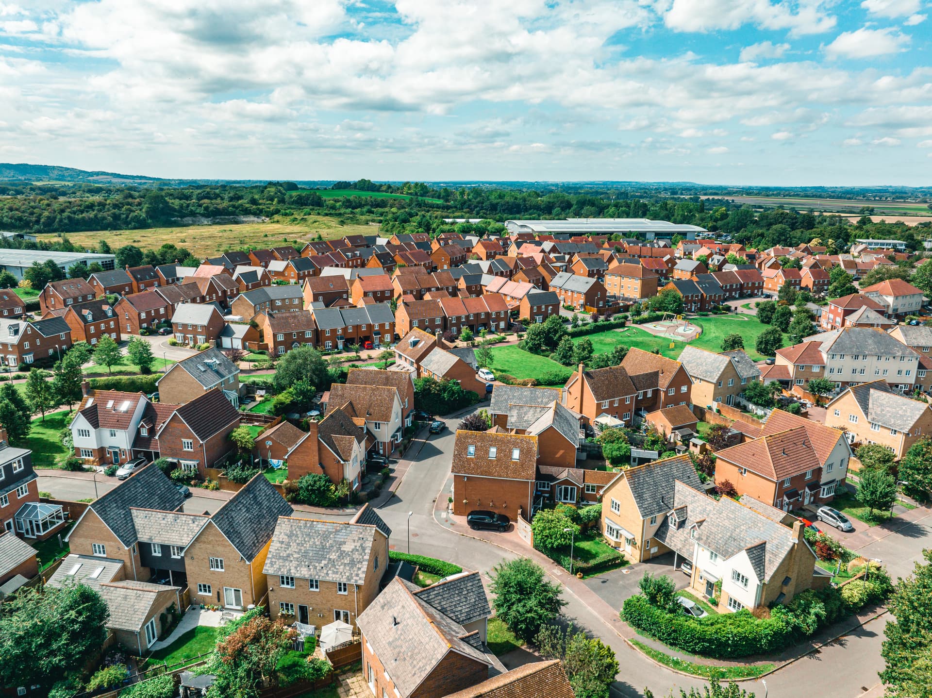 Housing development near Pitstone, UK