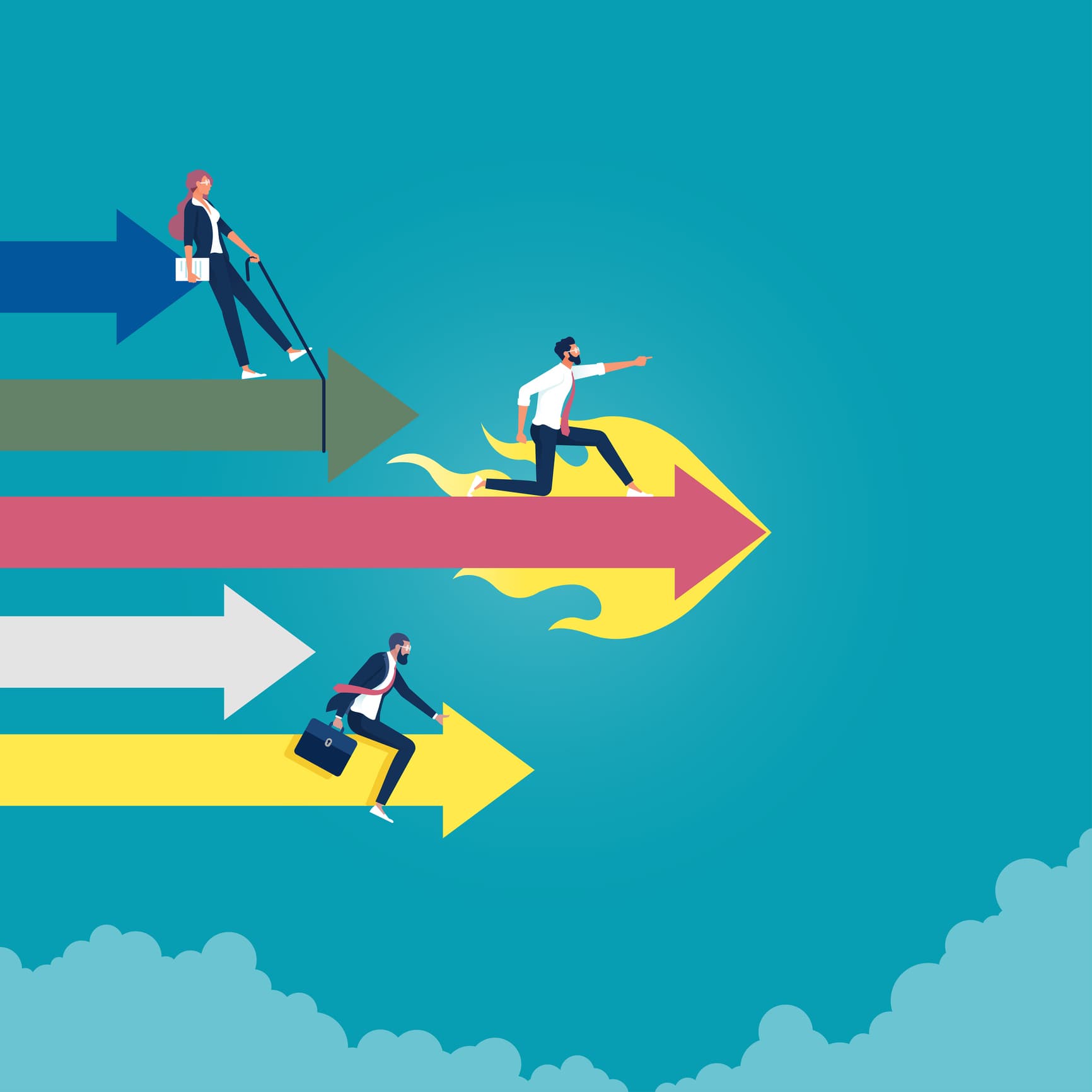 competition, multiple strategies
