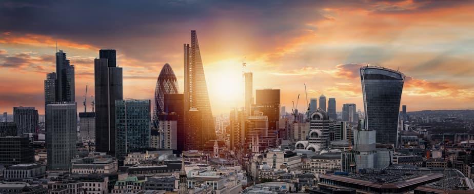 London at dawn