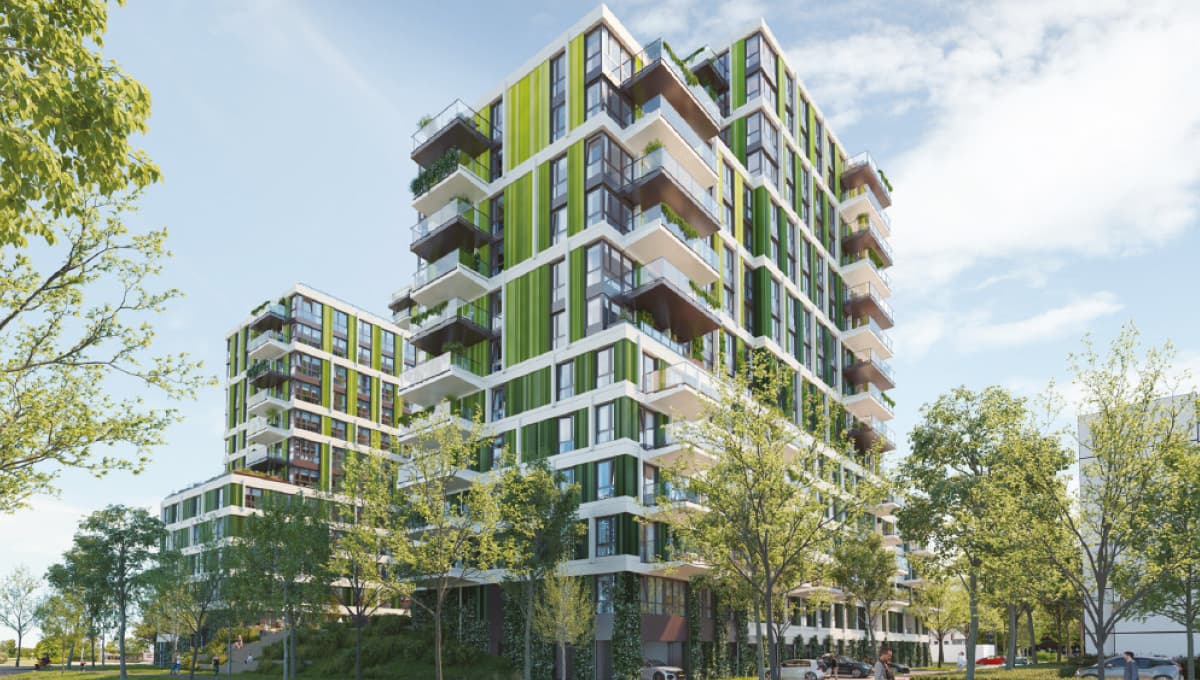 The Hollandse Meesters project in Amstelveen, in the southern Greater Amsterdam area of Holland, will feature 131 owner-occupied condos and 172 rental apartments on an attractive lot where an office building once stood.