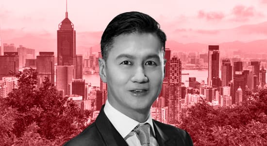 Goodwin Gaw headshot on Hong Kong background