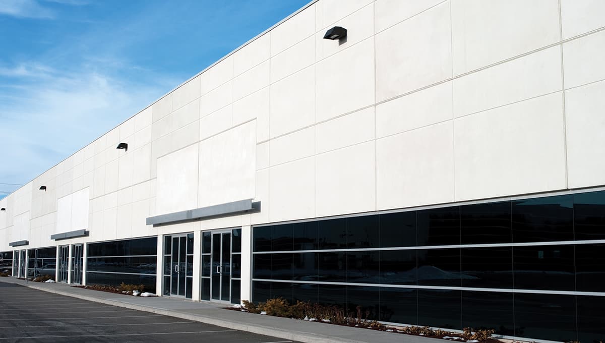 Image of a new industrial building. Modern logistics space. T5