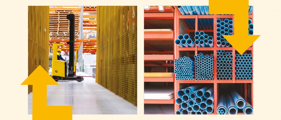 Small-bay industrial warehouse storage. T9