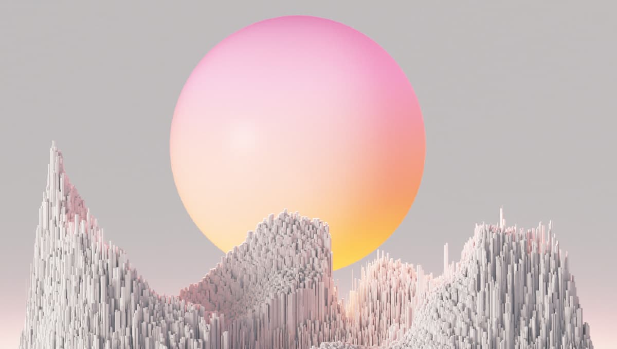 Illustration of a sun rising.