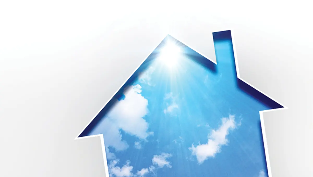 An illustration of the outline of a house