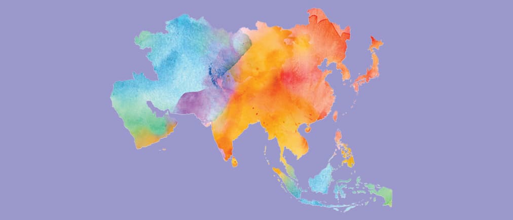 Template C_Asia Pacific coloured map